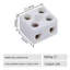 Khối đầu cuối dây gốm ORDOBOX, Đầu nối dây vít điện chịu nhiệt độ cao, Khối đầu cuối động cơ đồng 250V Đầu nối điện sứ