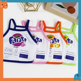 Mới Thú Cưng Soda Quần Áo Chó Sling Quần Áo Thú Cưng Quần Áo Chó Xuân Hè Quần Áo Mèo Quần Áo Thú Cưng