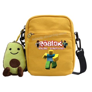 [Hàng Tại Chỗ] Túi Đeo Chéo canvas roblox Hoạt Hình Chống Thấm Nước Tiện Lợi Dành Cho Trẻ Em