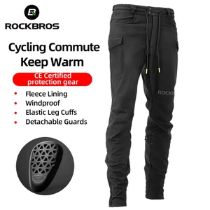 ROCKBROS Quần Đi Xe Đạp Quần Xe Máy Hông Đầu Gối Bảo Vệ Ấm Áp Sang Trọng Chống Gió Có Thể Điều Chỉnh Thoáng Khí Bảo Vệ An Toàn Cho Nam
