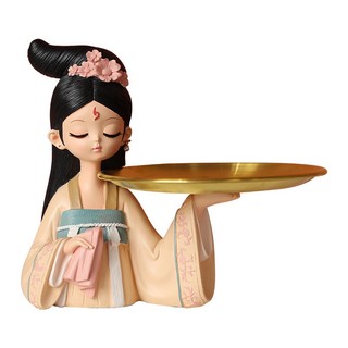 Tương cô gái Tiểu Thư bê khay đựng đồ chìa khoá Mỹ phẩm Decor siêu tiện dụng trang trí nhà cửa Bunnies