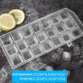 Airspecutin 1Pc 21 Lưới Làm Dày Khuôn Nhựa DIY Có Thể Tái Sử Dụng Whisky Khay Đá Khuôn EN