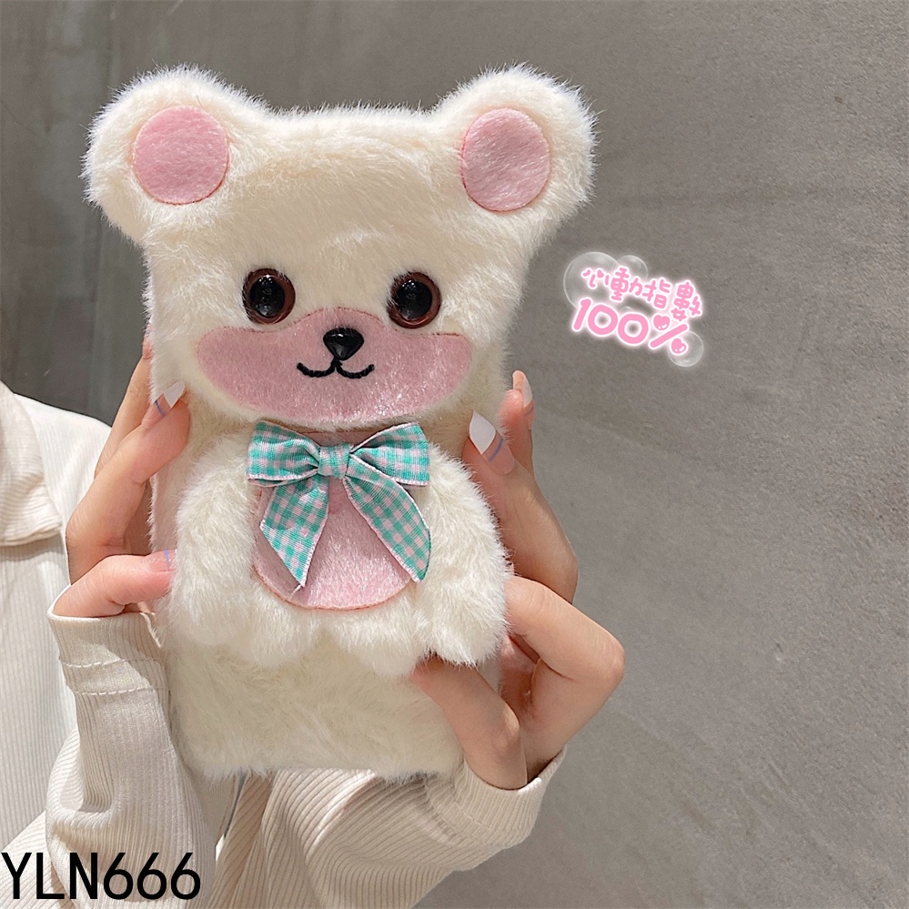 Dành Cho OPPO A18 A57 A58 A77 A78 A79 A80 A60 A92 A38 A72 A16K A17 A12 A15 A53 A33 A31 A5X A3PRO Thời Trang Phong Cách Mới Gấu Dễ Thương Sang Trọng Phong Cách Sang Trọng Sang Trọng Bảo Vệ Chống Sốc