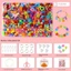 ZENZON DIY Handmade Đính Hạt Bộ Đồ Chơi, Nghệ Thuật Thủ Công DIY Bộ Đồ Chơi Để Làm Vòng Tay Hạt Đồ Chơi, Vòng Cổ DIY Handmade Nhiều Màu Sắc Kawaii DIY Làm Hạt Bộ Đồ Chơi Đồ Chơi Trẻ Em