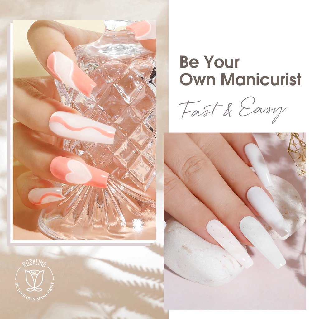 Ảnh Rosalind Poly Nail Gel Nối Dài Ba Lan Xây Dựng Nhanh Lâu Dài Acrylic Móng Tay Giả Pha Lê Lấp Lánh UV Poly Nail Gel Ba Lan 3