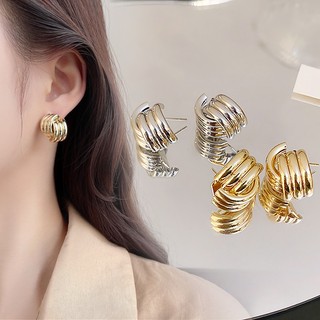 Khuyên Tai Kim Loại Đơn Giản Thời Trang Cá Tính