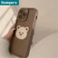ibumpers Ốp Điện Thoại Iphone Cute Gấu Gâu 3D Ốp Lưng Dày Dặn Silicon Mềm Chống Bẩn Chống Sốc Cho iphone15 14 13 pro max 12 11 xs xr 7 8plus