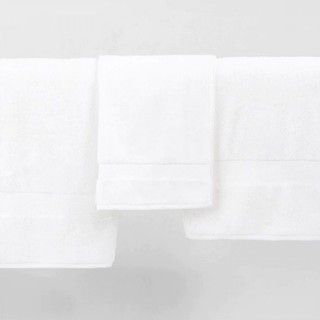 Bộ 4 Khăn Tắm Khách Sạn Cao Cấp Homemark, 100% Cotton Màu Trắng, Dày Dặn, Mềm Mại, Thấm Hút Tốt