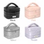 FAVORITEGOODS Túi đựng đồ trang điểm bằng vải Cotton, Hộp đựng mỹ phẩm thẩm mỹ dày chống sốc, Túi đựng đồ vệ sinh chống thấm nước dung tích lớn di động