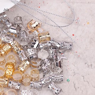 Julyhot 36 Chiếc Rỗng Ra Tóc DIY Tóc Phong Cách Tóc Phụ Kiện Tóc Loc Trang Sức Tóc Cho Bím Tóc Dread Khóa Kim Loại Vòng Đeo Massivedeals