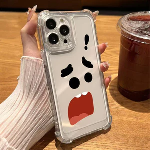 Ốp Biểu Hiện Vui Nhộn Cho Xiaomi Poco X3 NFC C3 C31 F3 F2 X2 Mi CC9 Pro 9 8 SE Play 11i Max 3 A3 A2 Lite 8 SE A2 Mix 4 3 2s 6 9T Pro Vỏ Điện Thoại Trong Suốt Chống-Bìa mềm mùa thu