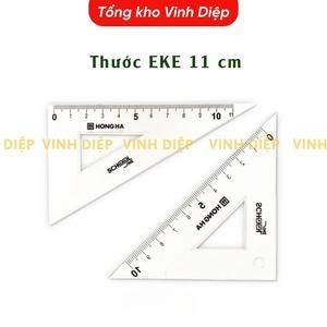 Bộ thước kẻ, thước đo độ, eke cho học sinh bộ dụng cụ học tập 4 chiếc Trong suốt