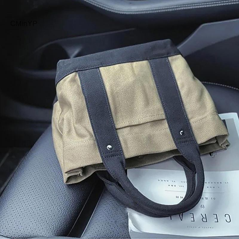 Cminyp Túi xách nữ bán chạy nhất Túi đựng đồ ăn trưa bằng vải Canvas cao cấp Phong cách Nhật Bản mới vinh quang