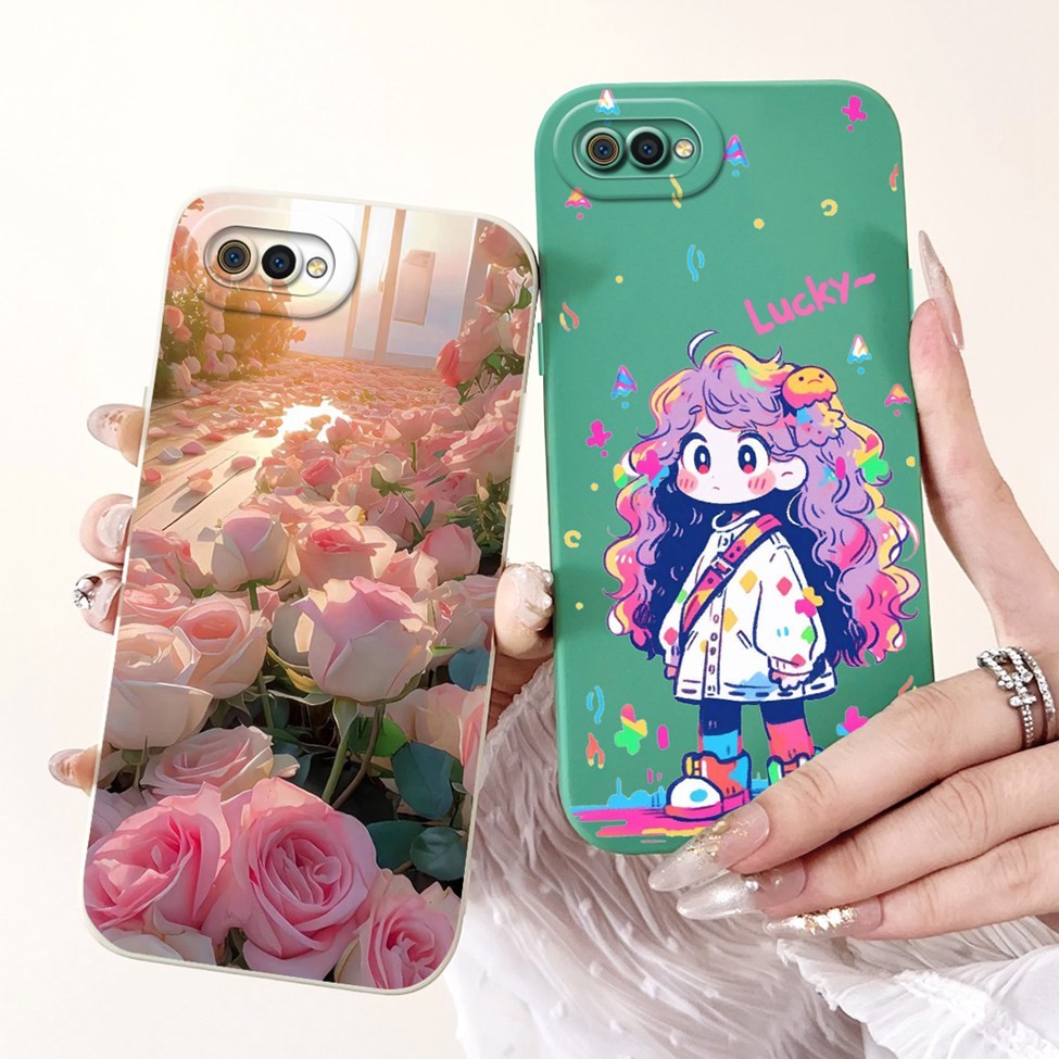Ốp lưng Oppo A1K CPH1923 Thời trang mèo dễ thương Silicon ngộ nghĩnh Vỏ điện thoại chống sốc Oppo A1K