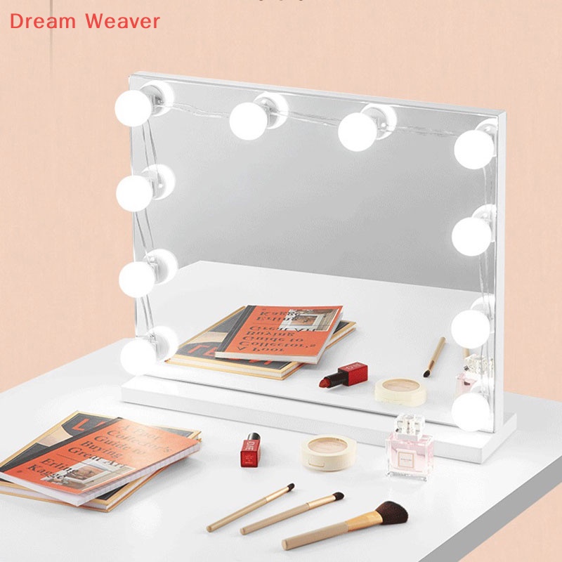 [Dream] Bóng đèn LED phong cách Holly Bàn trang điểm Vanity Bộ đèn gương USB mới