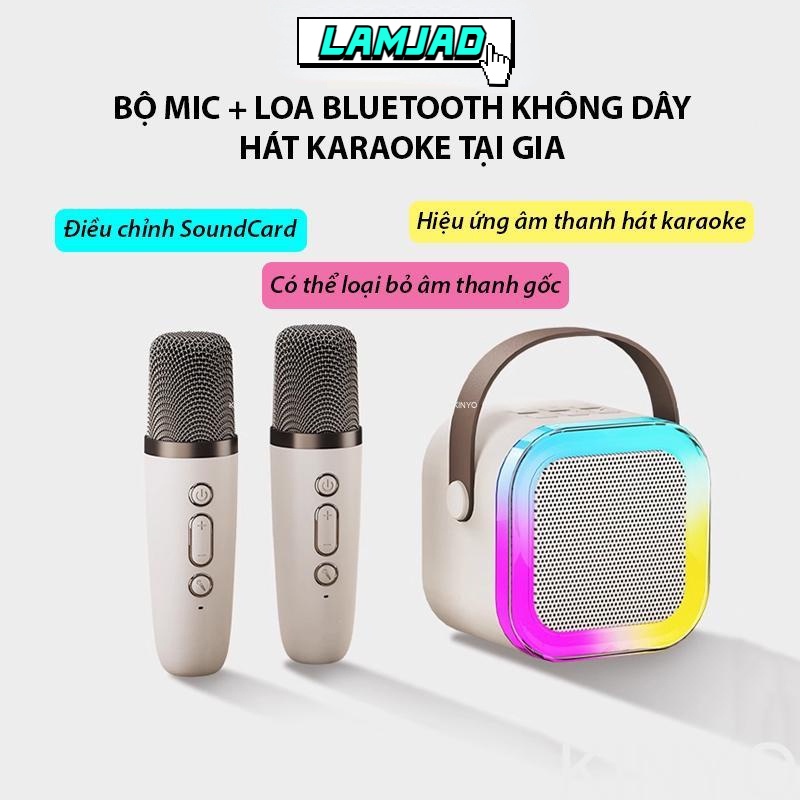 Loa Bluetooth Karaoke Mini K12 Siêu Hay, Kèm 2 Micro Mini, Chất Âm ...