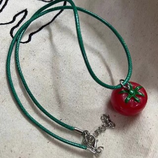 Vòng cổ mặt dây chuyền cà chua dễ thương Jay Thời trang ngọt ngào Vòng cổ chuỗi cà chua Trang sức hoàn hảo