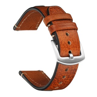 Dây Đồng Hồ Đeo Tay Chất Liệu Da Bò 20mm 22mm Phong Cách vintage Dành Cho Nam Và Nữ