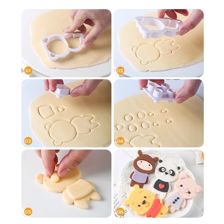Hoạt Hình Khuôn Nhấn Cắt Bánh Quy Hình Động Vật