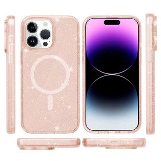 Sang Trọng Ốp Điện Thoại Cứng Trong Suốt Chống Sốc Lấp Lánh Ánh Vàng Kèm Ngăn Đựng Thẻ Cho iphone 13 12 pro max promax 12pro max