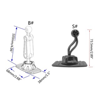Universal Car Dashboard Phone Holder Base  Head 17mm Base Stand Support