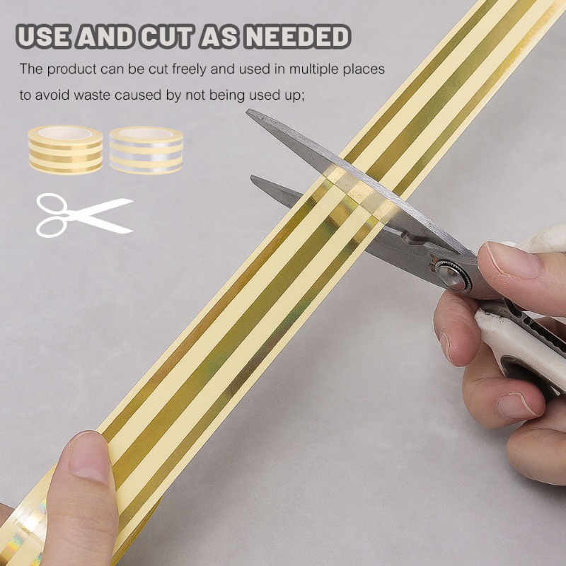1 Cuộn Băng Keo Dán Khe Hở Bằng Giấy Bạc / 5m Chống Nước Chống Nấm Mốc Trang Trí Nhà Bếp / Phòng Tắm