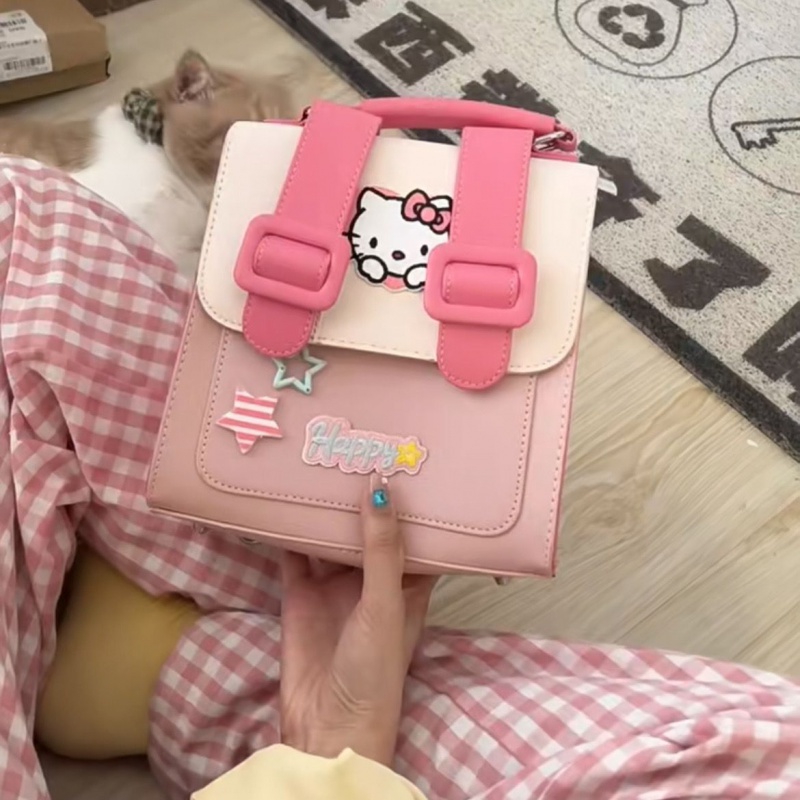 Ba Lô Đeo Vai sanrio Hình Vuông Cỡ Nhỏ Họa Tiết Hello Kitty Dễ Thương Cho Nữ | BigBuy360 - bigbuy360.vn