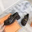 Giày loafer nữ miu da bóng đế độn cao 4cm, moca nữ đế bằng thời trang, giày búp bê nữ miu cực xinh