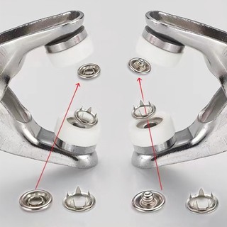 Bộ kìm bấm khuy cúc áo kèm hộp 50/100 chi tiết cúc áo đủ màu tiện dụng, Dụng cụ bấm khuy đa năng - SUNND