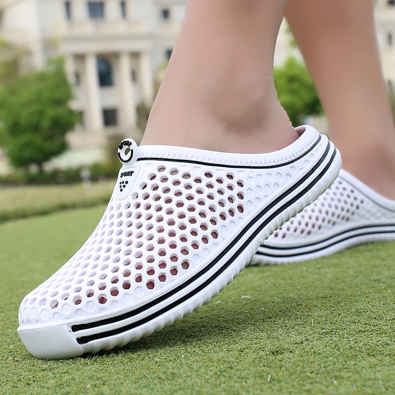 Dép Xỏ Ngón Đế Bằng Chống Trượt Màu Sắc Đơn Giản Thời Trang Đi Biển Mùa Hè Cho Nam Và Nữ