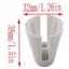 GỖ NHẤT 10 Chiếc Vuốt Cuộn Dây, Ống Chỉ 1.5 * 1.26 Inch Bằng Nhựa, Giá Đỡ Nón Trắng Tiện Lợi Cho Máy May