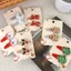 YT4 2 Cái / bộ Kẹp Tóc Giáng Sinh Trẻ Em Phụ Kiện Tóc Nai Sừng Tấm Cây Giáng Sinh Ông Già Noel BB Kẹp Bộ Hai Mảnh