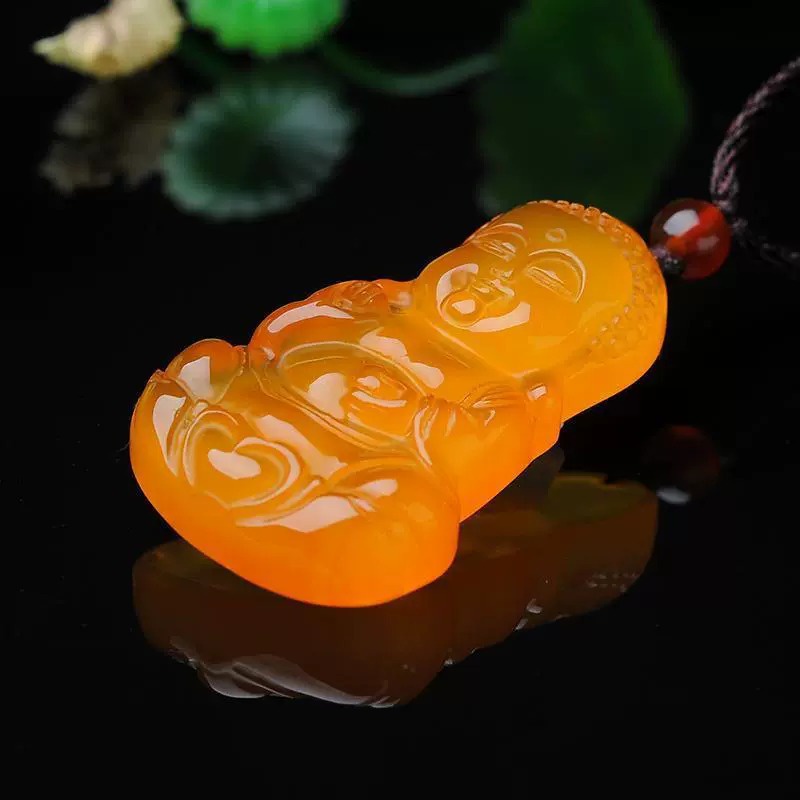 Mặt Dây Chuyền Hình Phật Bằng Đá Mã Não Thời Trang Cho Nam Và Nữ
