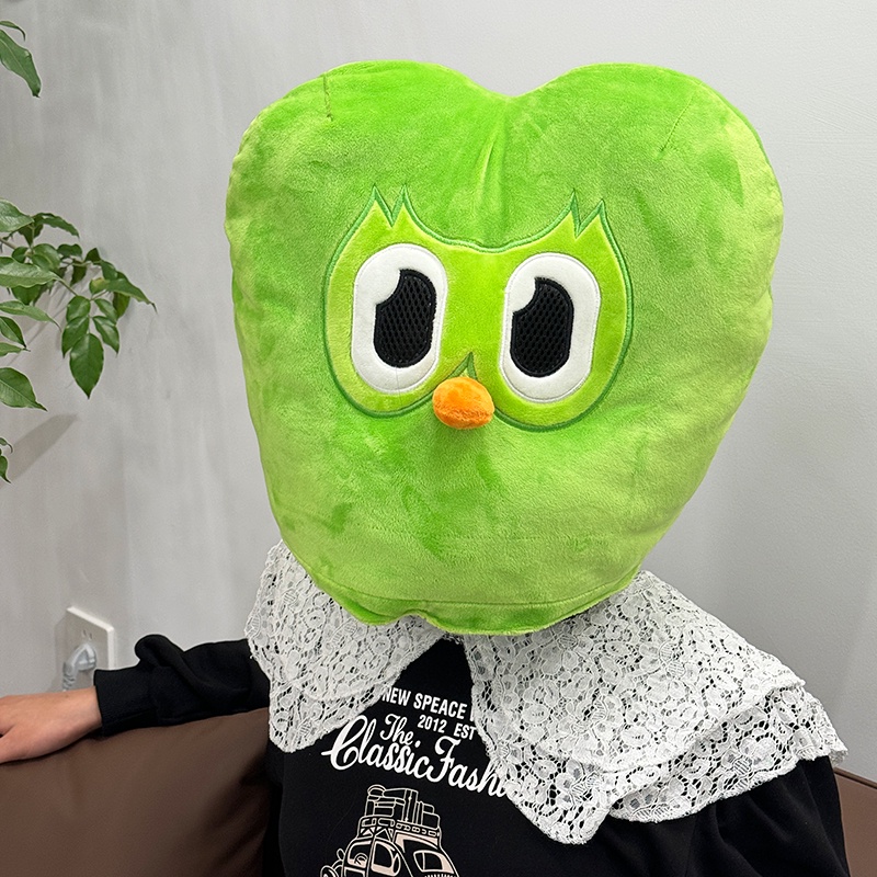 Rytanda Duolingo Gấu bông Duolingo plush toy thú nhồi bông hình cú Duo phiên bản kỉ niệm Mũ Nhồi Bông Hình Cú Mèo Dễ Thương Cho Bé