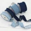 Ruy băng Denim SMILE, Kẹp tóc cao bồi màu xanh Nơ vải Jeans, Màu trơn 1,5 hạt DIY May thủ công Bó hoa cô dâu