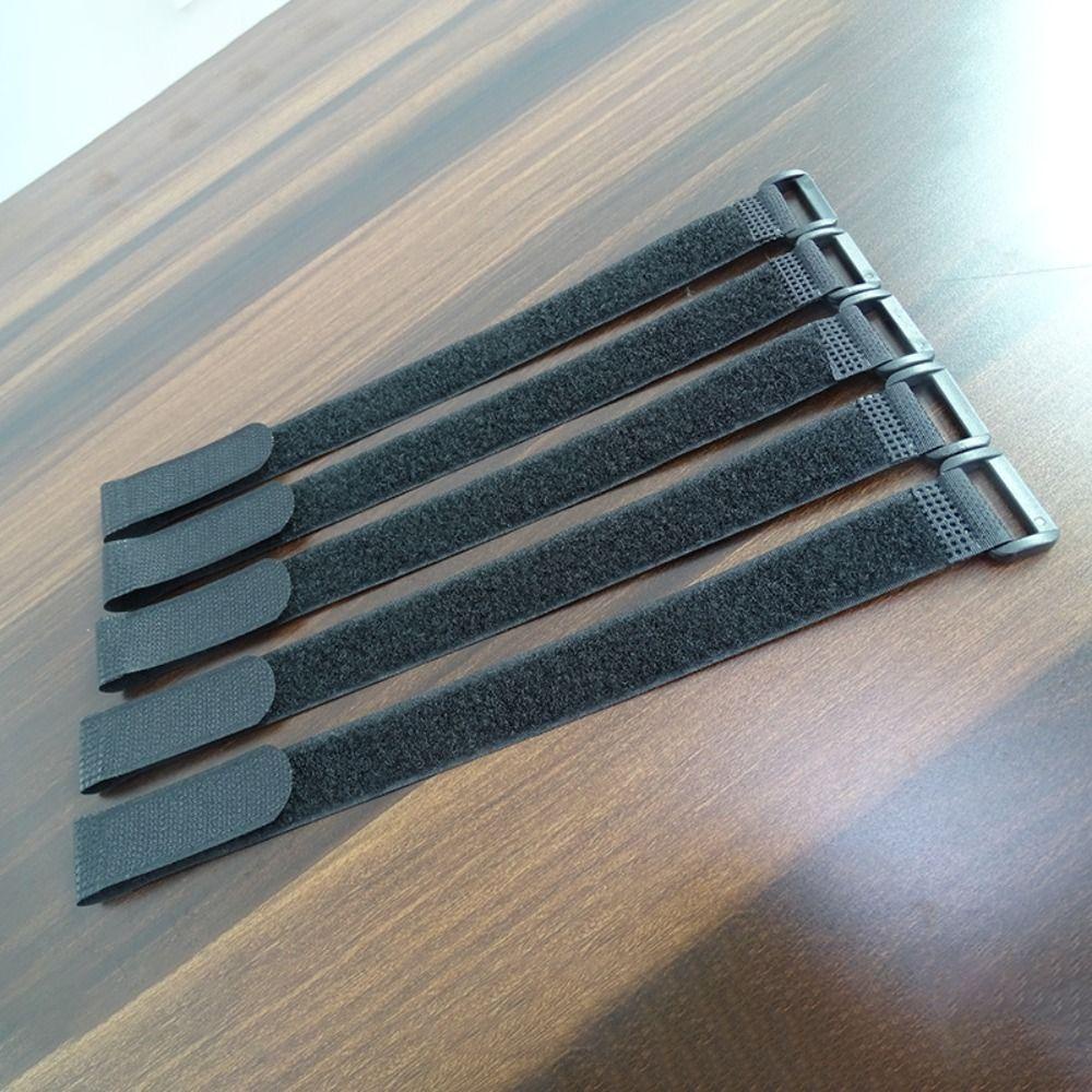 Dây buộc cáp và móc đeo WOAY, vòng nylon tự dính đa năng, phụ kiện xe đạp màu đen cho câu cá