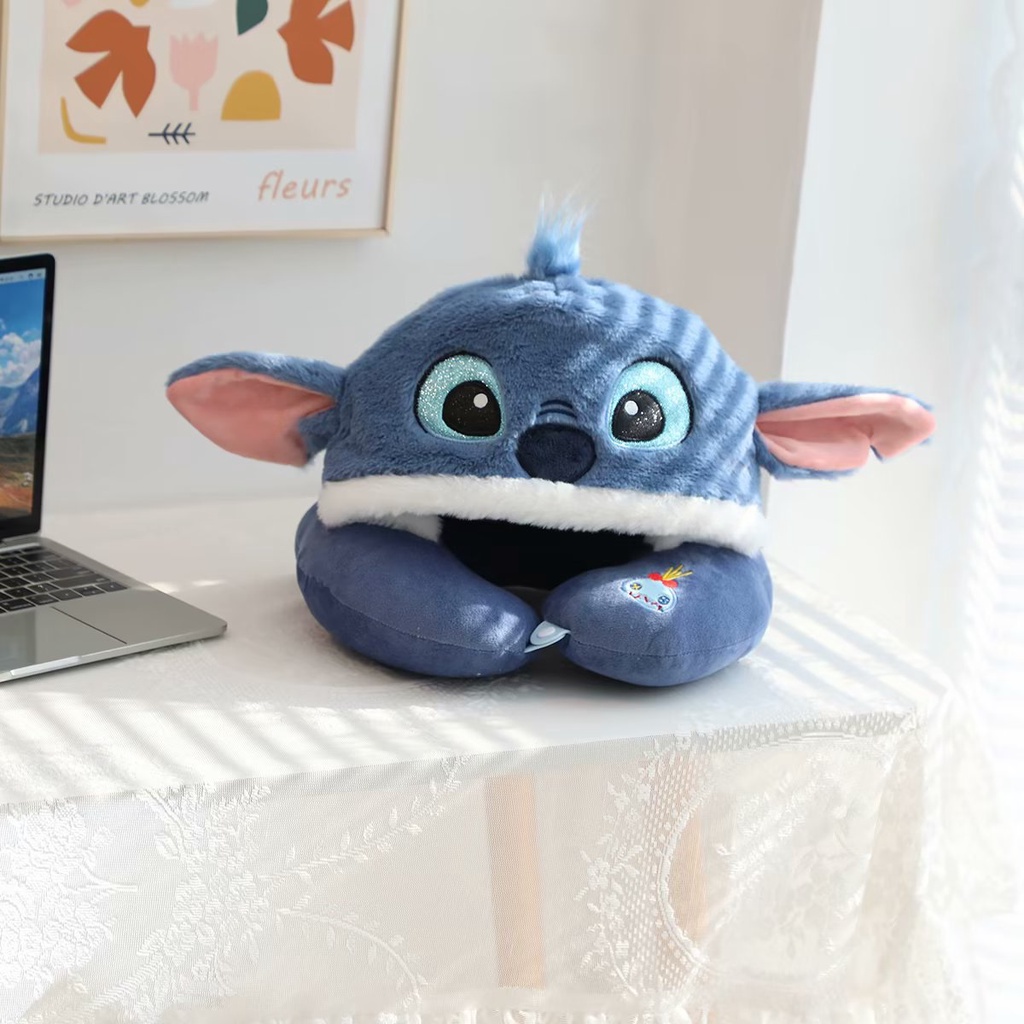BH2 Sanrio Kuromi Lotso Stitch Hoạt Hình Dễ Thương Với Gối Cổ Hình Chữ U Xe Du Lịch Văn Phòng Ngủ Gối Hình Chữ U HB2
