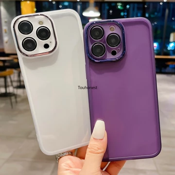 Ốp Điện Thoại Trong Suốt Chống Sốc Cho Casing For Apple Ốp Lưng iPhone 15 Pro Max Case iPhone 15 Plus Case iPhone 12 Mini Case iPhone 13 Mini Case Transparent Shockproof Bumper Phone Clear Case Back C