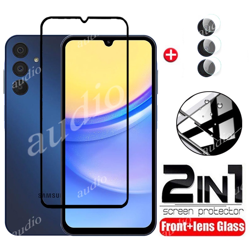 Kính Cường Lực 2 Trong 1 Bảo Vệ camera Cho samsung galaxy a15 a25 a35 a55 5g 4g 2023 samsung a 15 25 35 55 samsunga15 5g