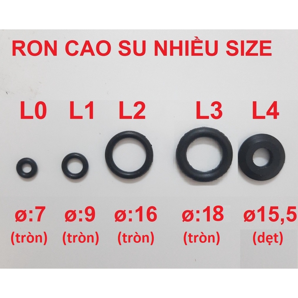 Ron Cao Su nhiều size | gioăng cao su nhiều cỡ| ron cao su cho bộ ti ...