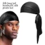 DUSKGLOW Silk Durag, Bandana co giãn thoáng khí, Quấn đầu nam nữ có thể điều chỉnh