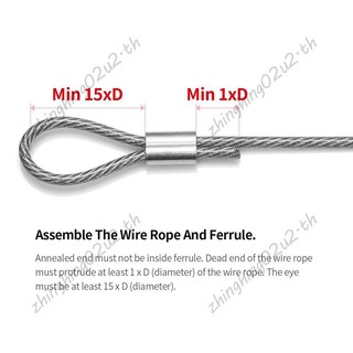 200 Chiếc 1 / 16 Inch Cáp Ferrule Bộ Hợp Kim Nhôm Uốn Vòng Tay Cho Dây