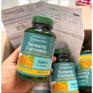 tinh chất nghệ turmeric làm đẹp da Puritan's Pride Turmeric curcumin 500mg 90 viên, 180 viên của Mỹ