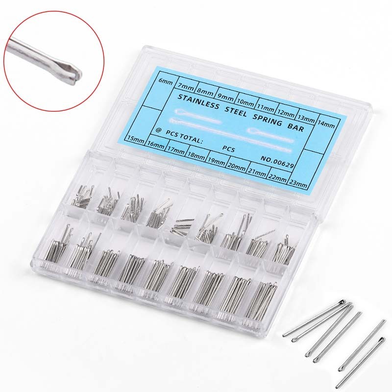 Hộp 360 Ghim Cài Dây Đồng Hồ 6-23mm Bằng Thép Không Gỉ