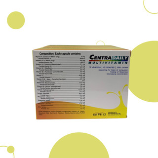 [ 3 CENTRA DAILY + 1 SỦI ACTISO] Combo Bổ sung vitamin và khoáng chất cho cơ thể, hỗ trợ tăng đề kháng, căng thẳng