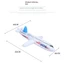 Đồ chơi máy bay bơm hơi YOLOGO, Máy bay 2 màu Máy bay phao, Máy bay bơm hơi PVC vui nhộn 80cm Quà tặng sinh nhật cho trẻ em