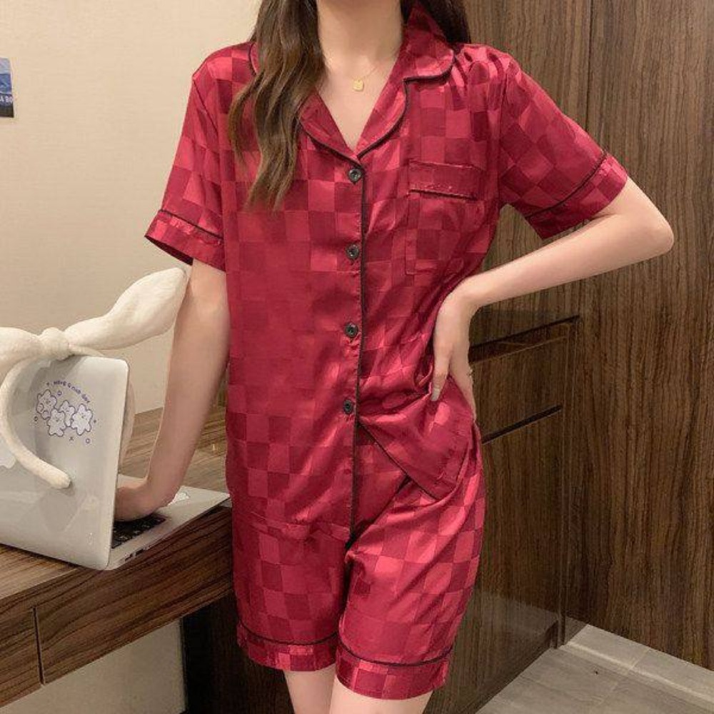 Bộ Đồ Ngủ Ngắn Tay Phong Cách Nhật Bản Thời Trang Xuân Hè Mới Cho Nữ [Lff0919]