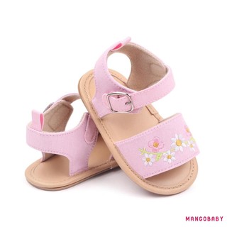 Mg-baby Girl Xăng đan Hoa Thường Ngày Mùa Hè Giày Đế Mềm Chống Trơn Trượt Cho Tiệc Đi Học Ngoài Trời