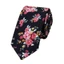 JVSUB 6 cm Cravat, Thanh Lịch Paisley Hoa Cotton Tie, Thời Trang Mỏng Dễ Thương Áo Sơ Mi Hoa Phụ Kiện Nam Nữ