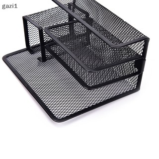 1 Giá Đỡ Tài Liệu Giấy Tờ / Tài Liệu Để Bàn Dạng Lưới Màu Đen In Chữ Gzi1